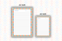 Moroccon Pattern To Do List Template | To do list Product Image 2