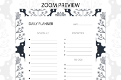 Scandinavian Flower Daily Planner | Daily Planner Product Image 2
