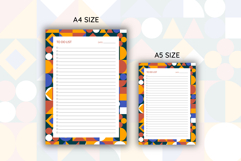 Bauhaus Pattern To Do List Template | To do list Product Image 2