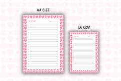 Pink Heart To Do List Template | To do list Product Image 2