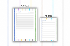Watercolor Colorful Stripe To Do List Template | To do list Product Image 2