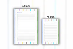 Watercolor Colorful Stripe To Do List Template | To do list Product Image 2