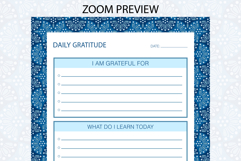 Ogee Pattern Daily Gratitude Planner | Daily Planner Product Image 2