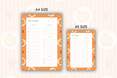 Peach Coquette Stripe Daily Planner | Daily Planner Product Image 2