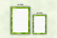 Watercolor Green Splash To Do List Template | To do list Product Image 2
