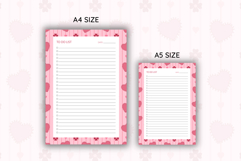 Heart &amp; Floral To Do List Template | To do list Product Image 2