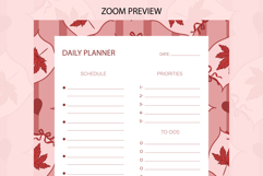 Fall Coquette Stripe Daily Planner | Daily Planner Product Image 3