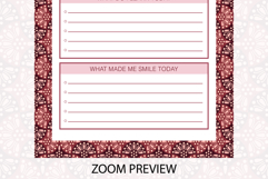 Ogee Pattern Daily Gratitude Planner | Daily Planner Product Image 3