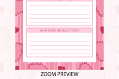 Heart Stripe Daily Gratitude Planner | Daily Planner Product Image 3