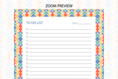 Moroccon Pattern To Do List Template | To do list Product Image 3