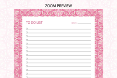 To Do List Template With Ogee Pattern | To do list Product Image 3
