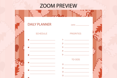 Fall Coquette Stripe Daily Planner | Daily Planner Product Image 3
