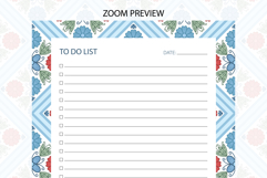 Folk Flower To Do List Template | To do list Product Image 3