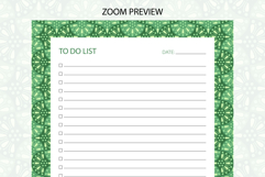 To Do List Template With Ogee Pattern | To do list Product Image 3