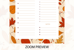 Vintage Fall Daily Planner Template | Daily Planner Product Image 3