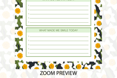 Daffodil Flower Daily Gratitude Planner | Daily Planner Product Image 3