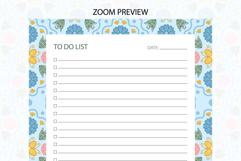 Folk Flower To Do List Template | To do list Product Image 3