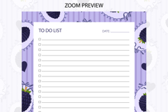 Blackberry Coquette Heart Stripe To Do List | To do list Product Image 3