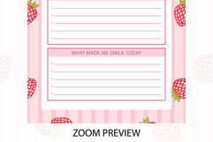 Strawberry Daily Gratitude Planner | Daily Planner Product Image 3