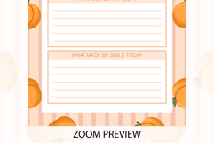 Peach Daily Gratitude Planner | Daily Planner Product Image 3