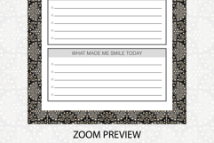 Ogee Pattern Daily Gratitude Planner | Daily Planner Product Image 4