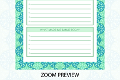 Ogee Pattern Daily Gratitude Planner | Daily Planner Product Image 3