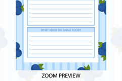 Blueberry Daily Gratitude Planner | Daily Planner Product Image 3