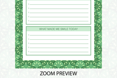 Ogee Pattern Daily Gratitude Planner | Daily Planner Product Image 3