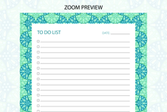 Ogee Pattern To Do List Template | To do list Product Image 3