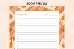 Fall Coquette Stripe To Do List Template | To do list Product Image 3