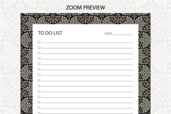Ogee Pattern To Do List Template | To do list Product Image 3