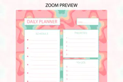Pastel Stars Daily Planner | Daily Planner Product Image 2