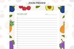 Summer Fruits To Do List | To do list Product Image 3