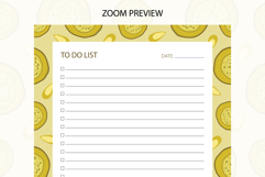 Pickle Pattern To Do List Template | To do list Product Image 3
