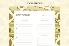 Fall Coquette Stripe Daily Planner | Daily Planner Product Image 3