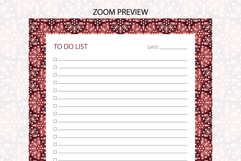 Ogee Pattern To Do List Template | To do list Product Image 3
