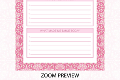 Ogee Pattern Daily Gratitude Planner | Daily Planner Product Image 3