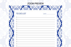 Scandinavian Flower To Do List Template | To do list Product Image 3
