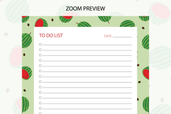 Watermelon To Do List Template | To do list Product Image 3