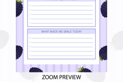 Blackberry Daily Gratitude Planner | Daily Planner Product Image 3