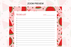Watermelon To Do List Template | To do list Product Image 3