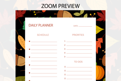 Fall Daily Planner Template | Daily Planner Product Image 3