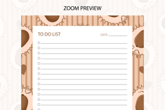 Kiwi Coquette Heart Stripe To Do List | To do list Product Image 3