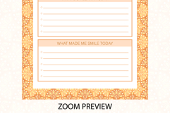 Ogee Pattern Daily Gratitude Planner | Daily Planner Product Image 3