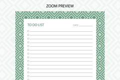 Vintage Geometry To Do List Template | To do list Product Image 3
