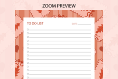 Fall Coquette Stripe To Do List Template | To do list Product Image 3