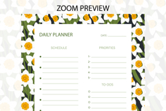Daffodil Flower Daily Planner | Daily Planner Product Image 3