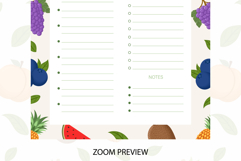 Summer Fruits Daily Planner | Daily Planner Product Image 4