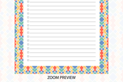 Moroccon Pattern To Do List Template | To do list Product Image 4