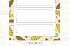 Pickle Pattern To Do List Template | To do list Product Image 4